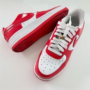 Custom Red and White Nike Air Force 1